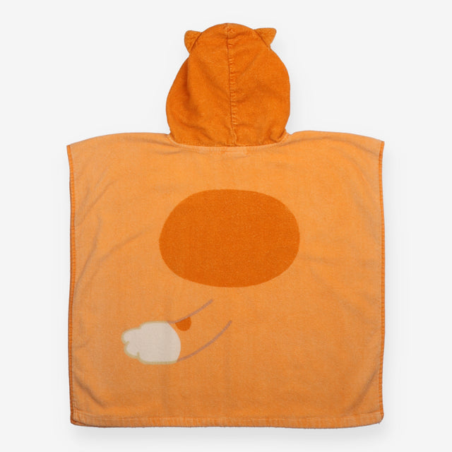 Roy's Boy Poncho toweling bluey orange