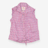 Pink carousel blouse