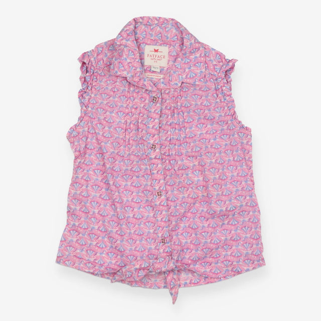 Pink carousel blouse