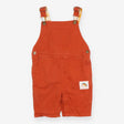 Burnt Orange Dungarees Yellow Lining