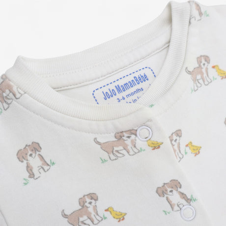 Sleepsuit Cream Puppy & Duck