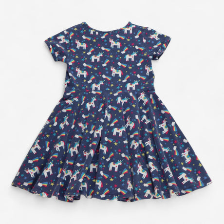 Dress navy unicorn stars