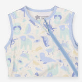 Sleeping Bag Blue Monkey Print 1.0 tog