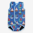 Wetsuit blue sailboats