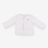 Cardigan jersey white small grey elephant