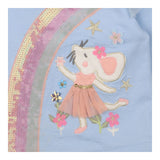 Dress long sleeve blue rabbit and mouse 