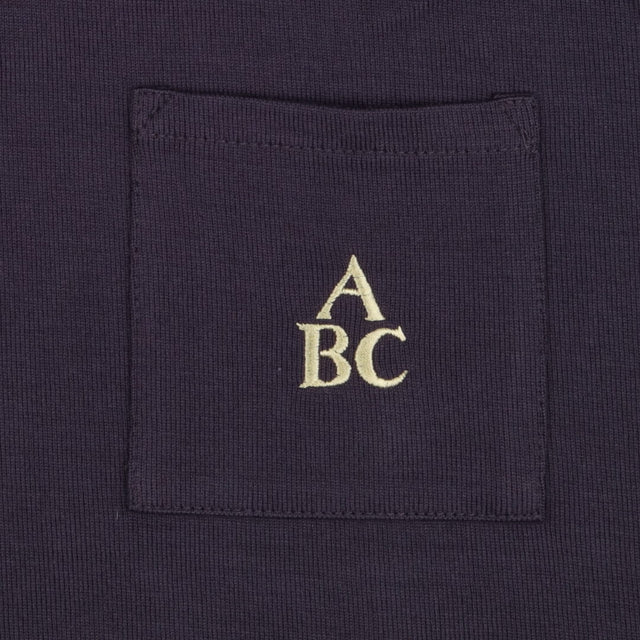 Naty Dress Long Sleeved Navy ABC Applique on Pocke