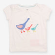 T-Shirt Short Sleeve White with Duck Appliques