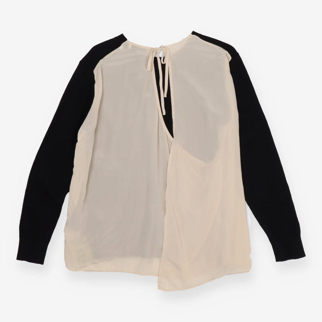Sandro Black Keyhole Back Knit Sweater – Cashmere 