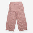 Trousers pull on pink white flower