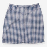 Mini Skirt Cotton Check Blue White