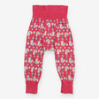 Parsnip pants pink white ducks flowers
