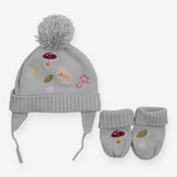 Green Bunny Bobble Hat with Mittens
