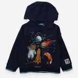 Hoodie navy space themed