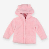 Pink Teddy Bear Fleece Coat