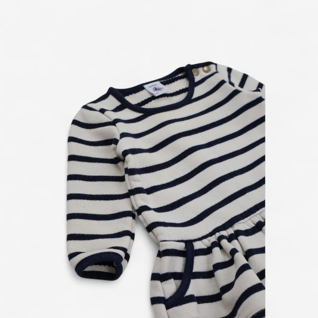 Dress Jersey Navy and White Stripe