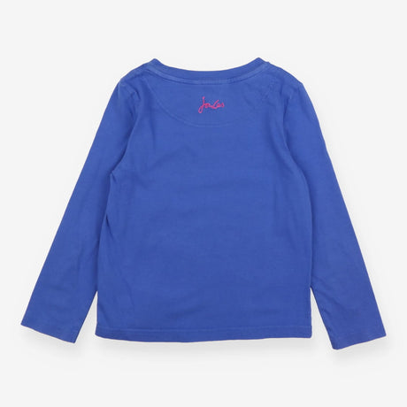 T-shirt long sleeve blue giraffe