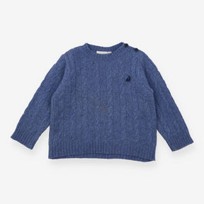 Blue Knit Sweater 