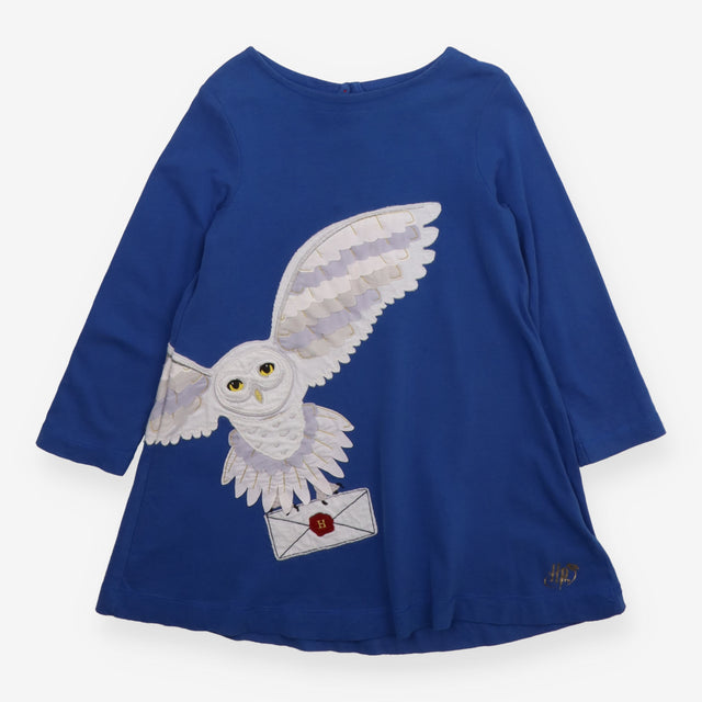Dress blue jersey LS Harry Potter Hedwig
