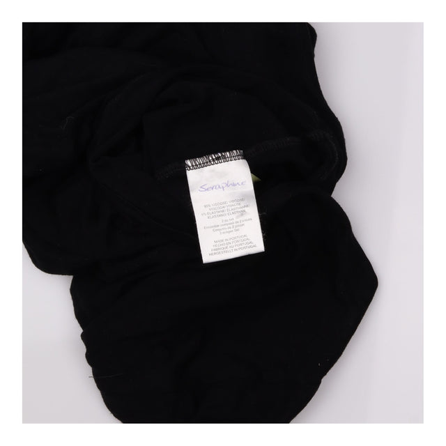 Black Bamboo Maternity Nursing Vest Top