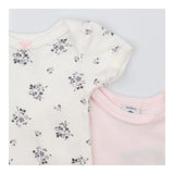 Bodysuits Pink and White Floral 2 Pack