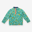Snuggle fleece green giraffe in forest