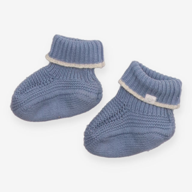 Bootie Slippers Knit Blue