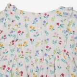 White floral LS dress
