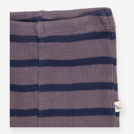 Leggings Ribbed Grey and Navy Stripe