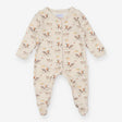 Sleepsuit cream cow print