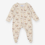 Sleepsuit cream cow print