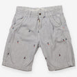 Shorts Blue Stripe with Surfing Appliques