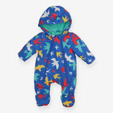 Pramsuit Blue Swallow Print