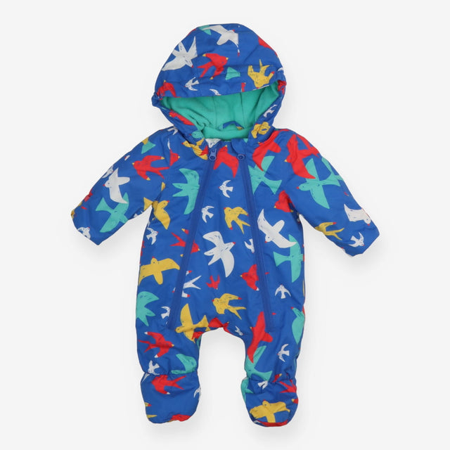 Pramsuit Blue Swallow Print