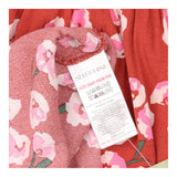 Maternity Dress Rust Pink Floral Long Sleeve Smock