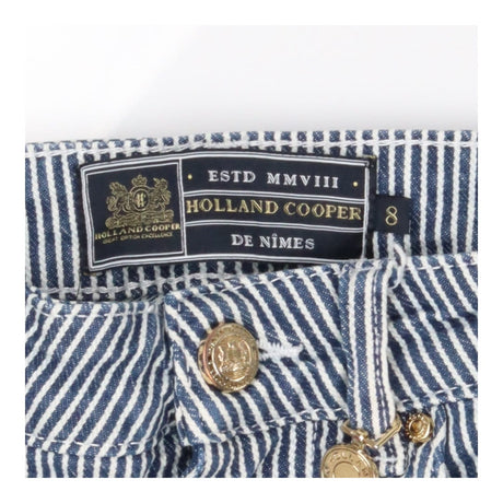 Holland Cooper Blue Stripe Classic Straight Leg Je