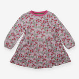 Sweater Dress Lilac with Raspberries and Flowers