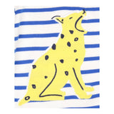 Tee long Sleeve Blue and White Strips with Lynx an