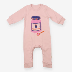 Sleepsuit long sleeve pink home made jam 