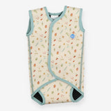 Autumn leaves cream wrapover wetsuit