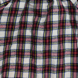 Dress Tartan Flannel Smocked High Neck
