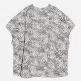 Black & Cream Animal Print Cupro Kimono Cover-Up