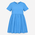 T-Shirt Dress Blue Organic Cotton Knee Length