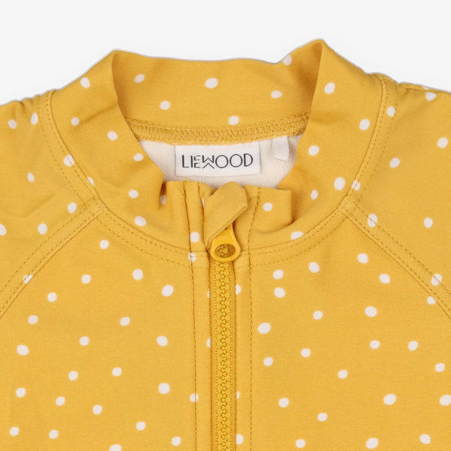 Yellow spotty sunsuit