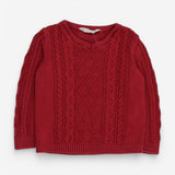 Sweater Red Cable 