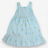 Blue And White Dress With Lemons 