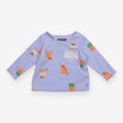 T-Shirt Long Sleeve Blue Cats and Lions