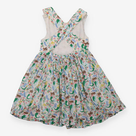 Summer dress white floral and mermaid
