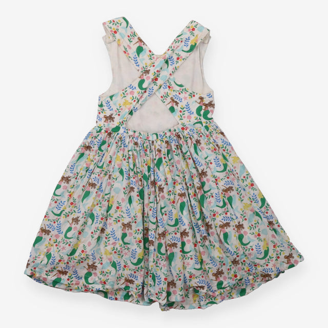 Summer dress white floral and mermaid