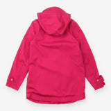 Berry Pink Waterproof Hooded Raincoat